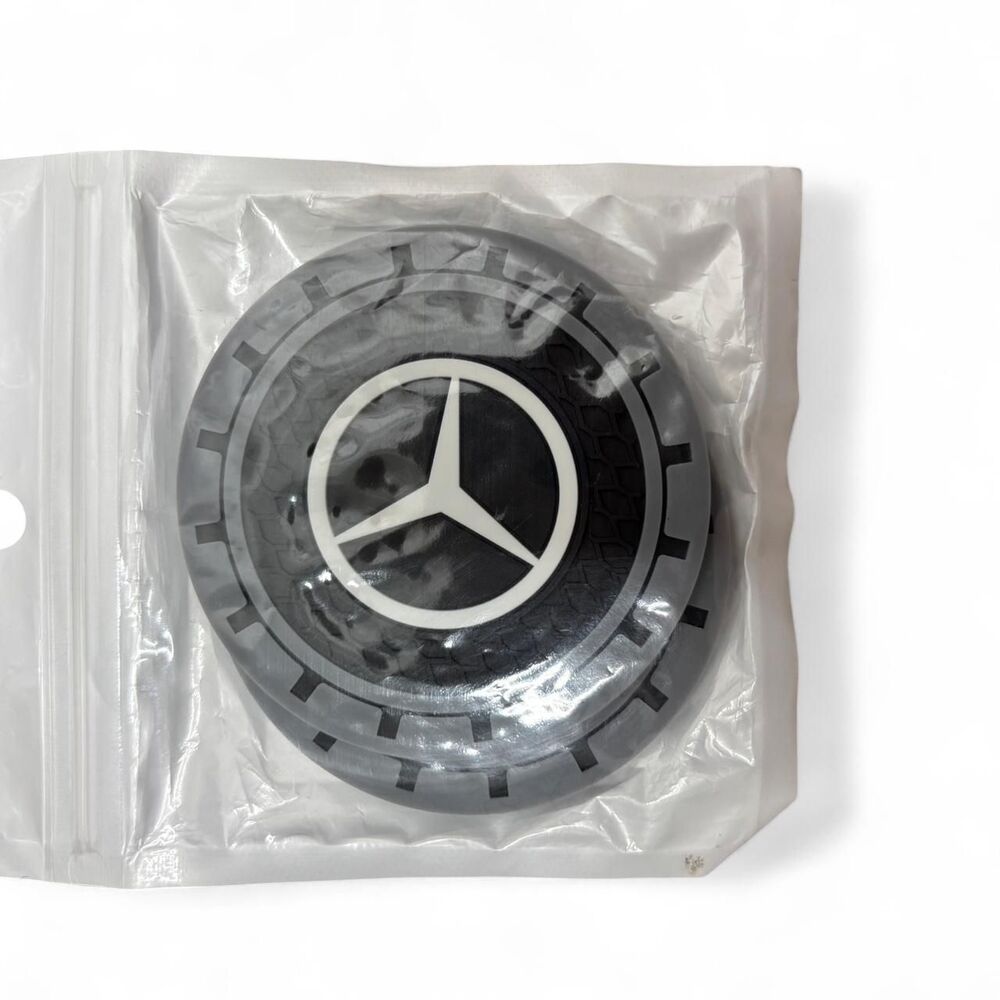 Mercedes Benz Logo Rubber Cup Holder Coaster Insert Set of 2 Car Accessories - Picture 2 of 2